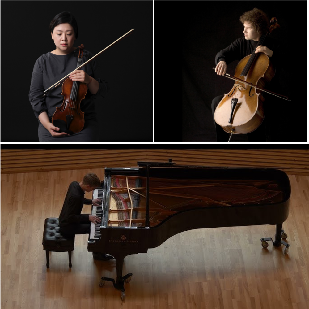 Eunmi Lee al violino Kirill Rodin al violoncello Aleksandre Bolotin al pianoforte